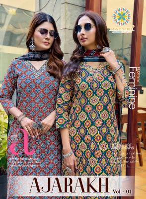 Passion tree ajarakh vol-1 wholesale kurtis dealers chickpet